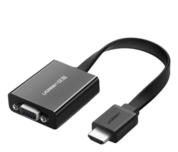 UGREEN Przejściówka HDMI - VGA micro USB audio 3,5 mm mini jack - 1293063 - zdjęcie